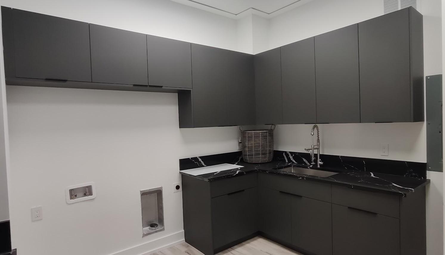 Custom laundry room cabinets and storage